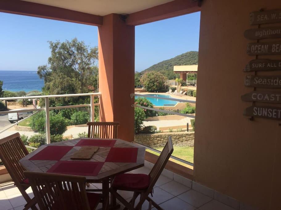 F2 Vue Mer Dans Residence Avec Piscine อฌักซิโอ้ ภายนอก รูปภาพ